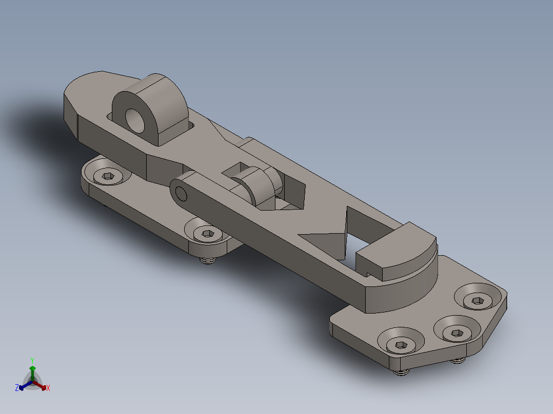 铰链、可锁搭扣aisi-316-lockable-has正等轴测图