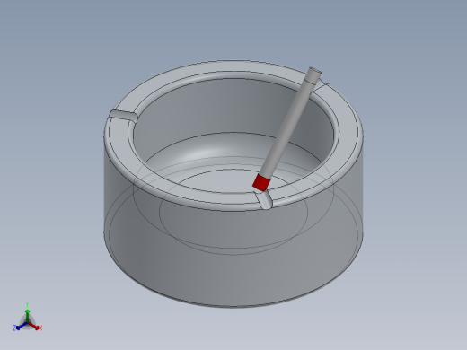 烟灰缸(7)正等轴测缩略图