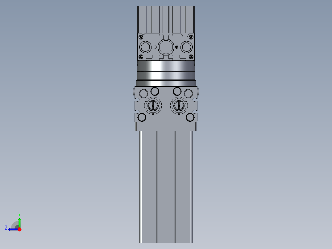 气动机械臂抓手右视图