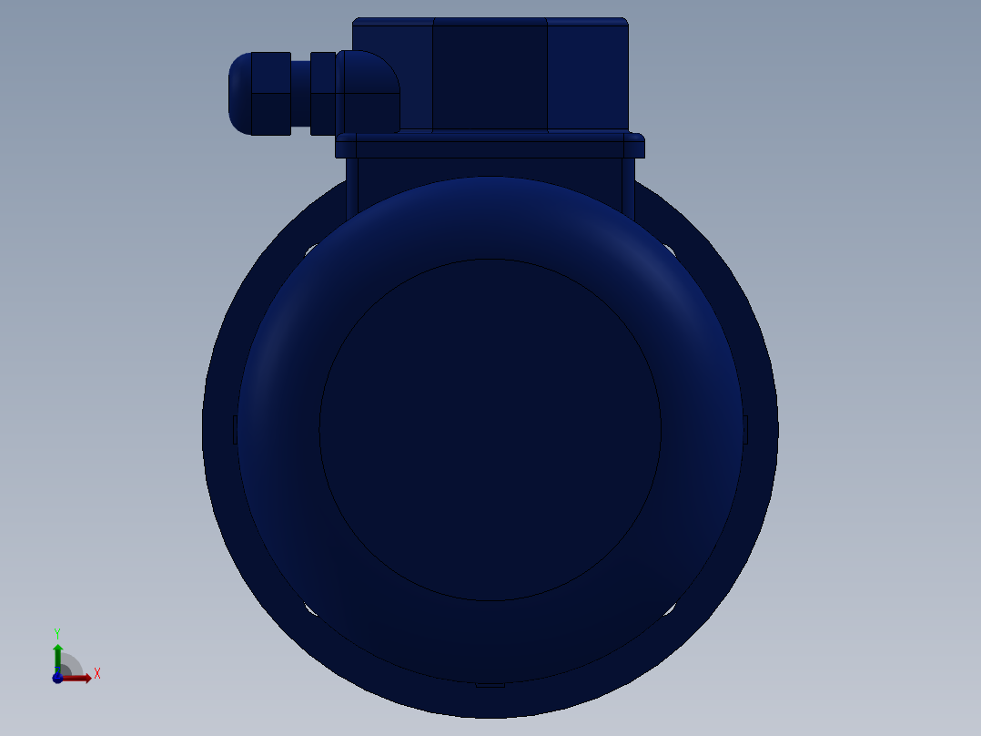 电机63-B5-IEC 63-IEC 63前视图