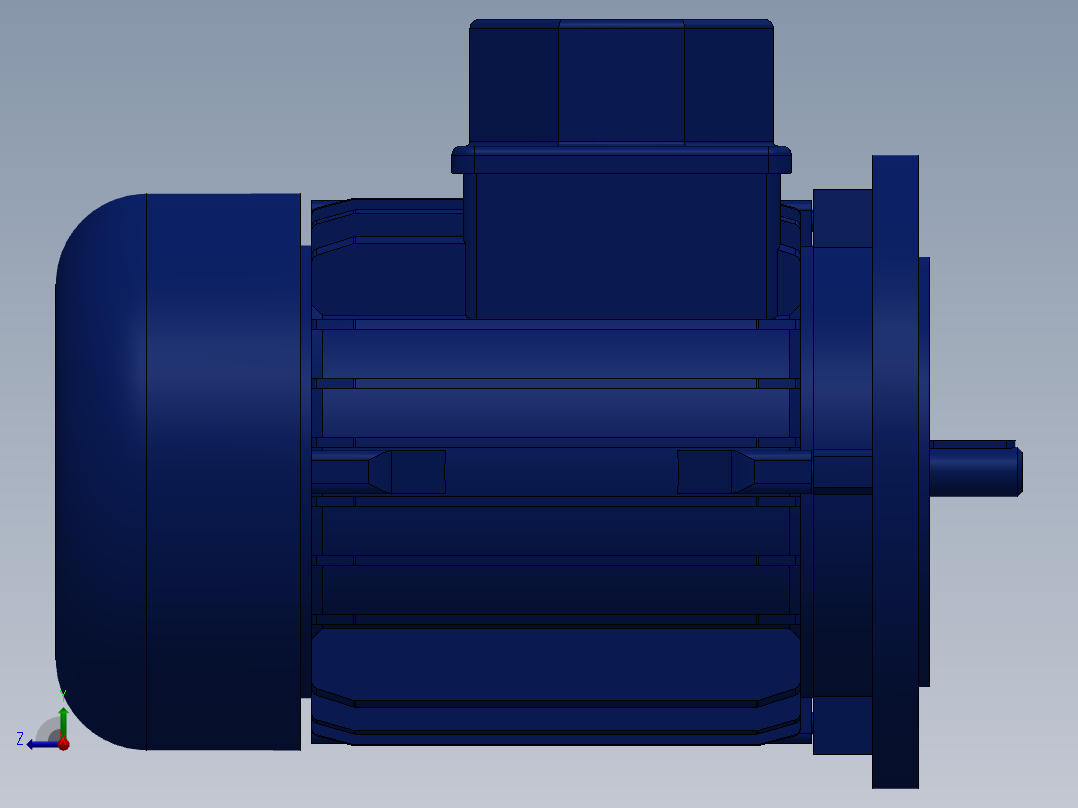 电机63-B5-IEC 63-IEC 63右视图