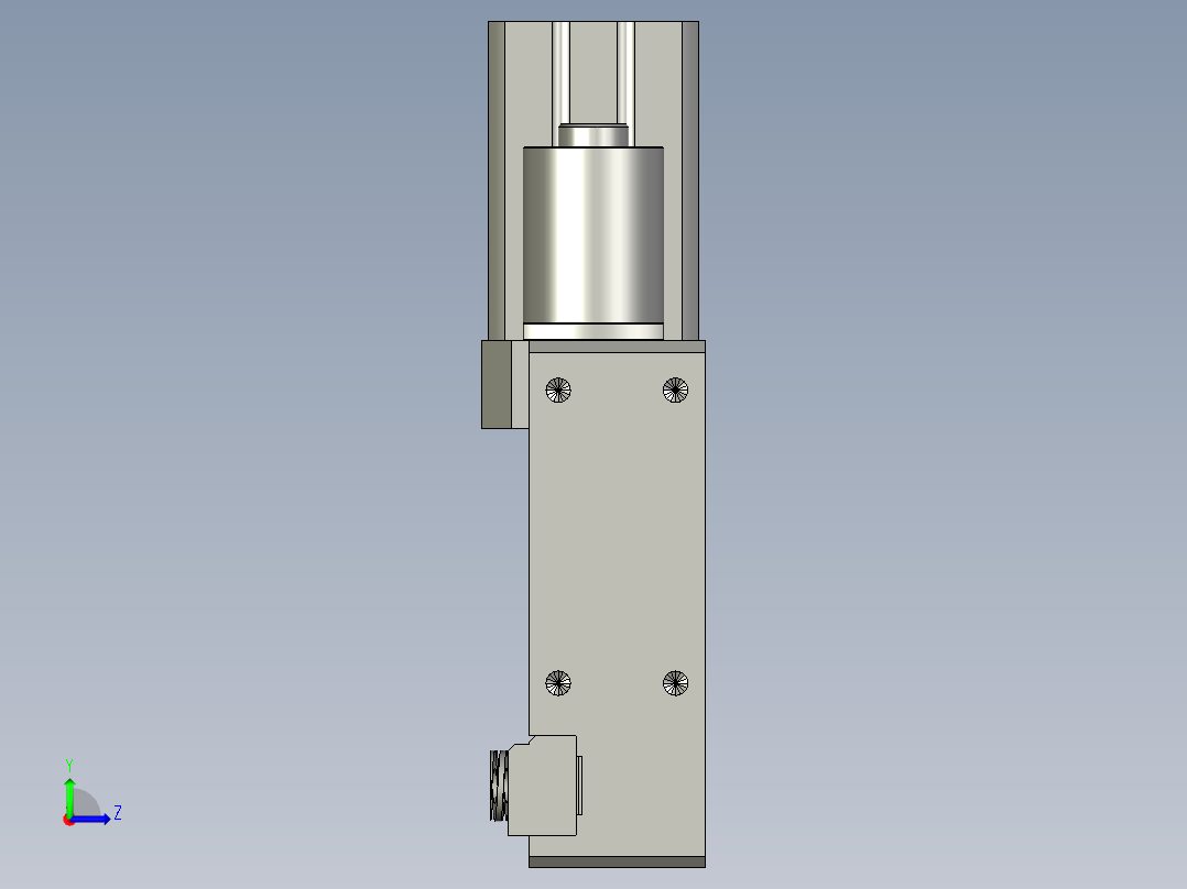 YWP200K4-20-10A-00左极片切刀组件左视图
