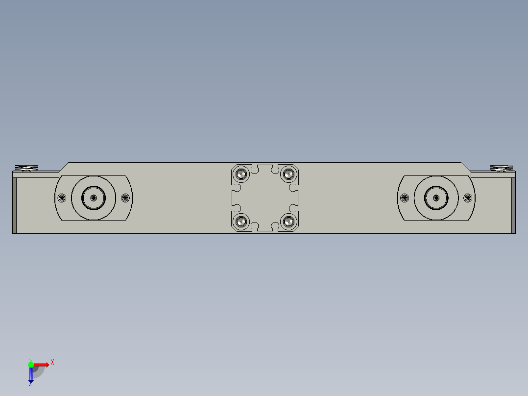 YWP200K4-20-10A-00左极片切刀组件俯视图