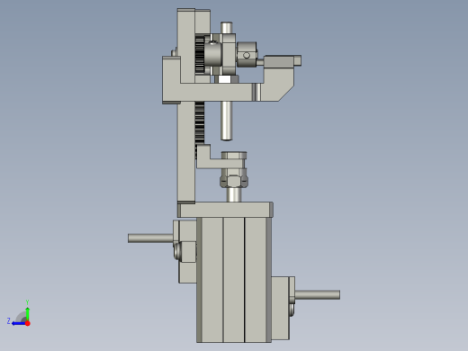 20090102-7100-X1-A1Bending-下刀折弯1模块右视缩略图