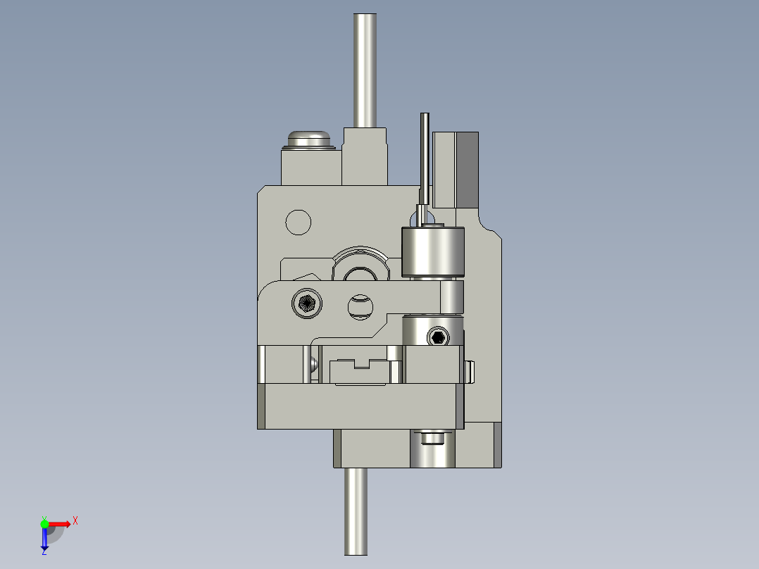 20090102-7100-X1-A1Bending-下刀折弯1模块俯视图