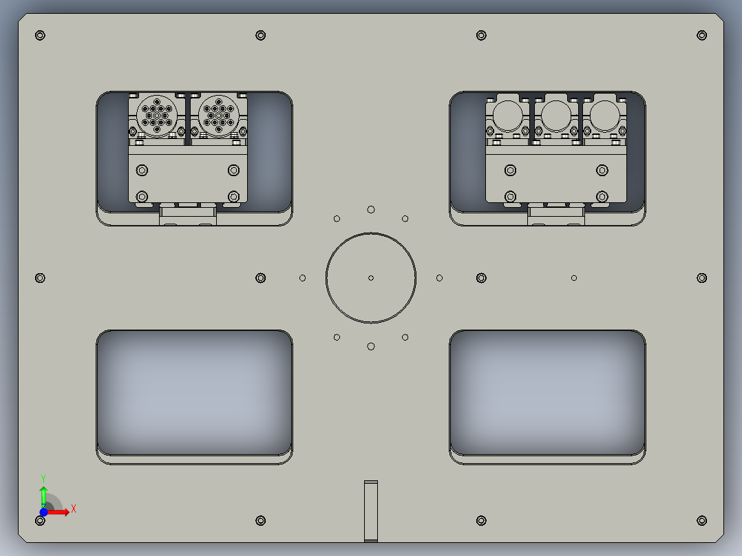顶升旋转平台前视图