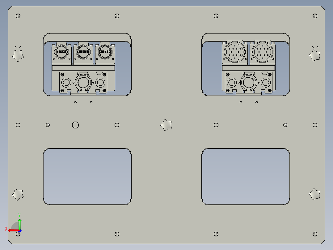 顶升旋转平台后视图