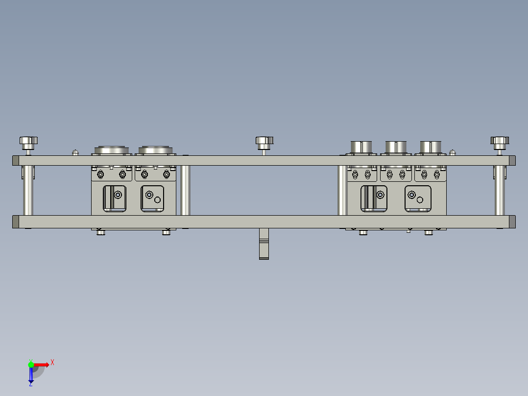 顶升旋转平台俯视图