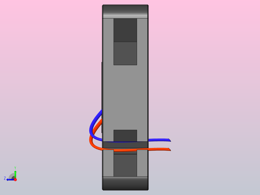 冷却器 40x40x10右视图