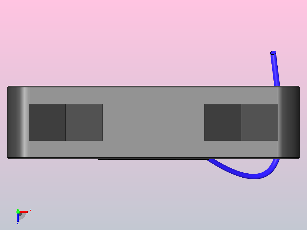 冷却器 40x40x10俯视图