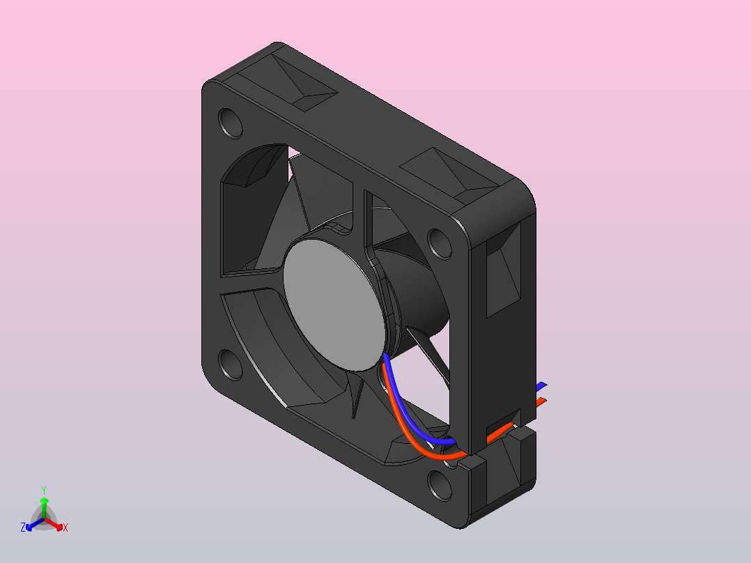 冷却器 40x40x10正等轴测图