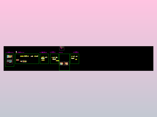 科技展厅公共区立面图