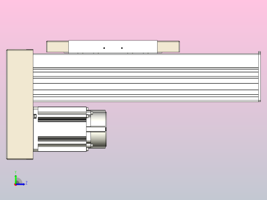 滚珠丝杠直线轴带导轨全封闭TPA-HCR-220D-3210C-L150-MP-Y-P1K-N3左视缩略图