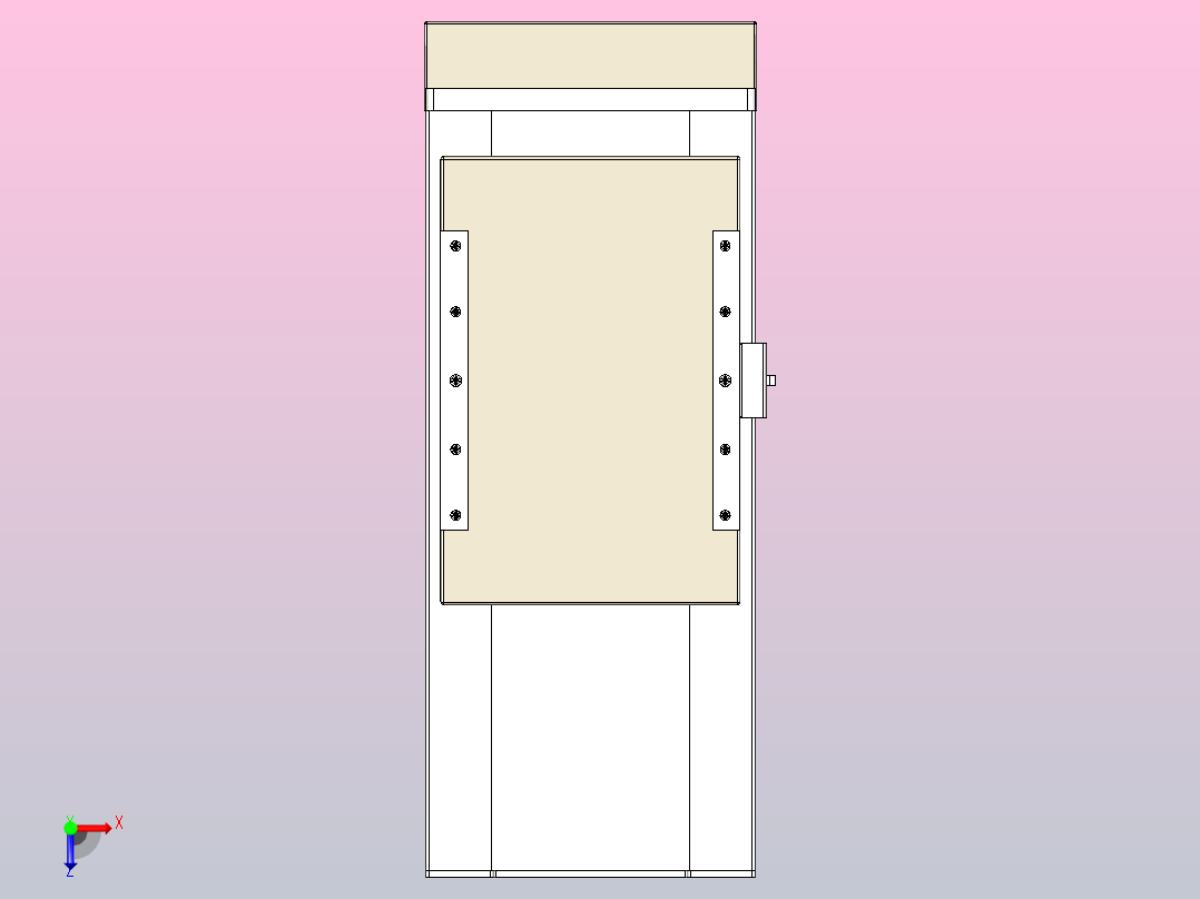滚珠丝杠直线轴带导轨全封闭TPA-HCR-220D-3210C-L150-MP-Y-P1K-N3俯视图