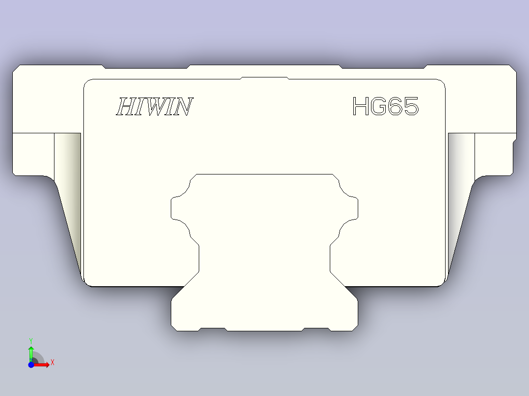 上银导轨 HGW65CC前视图