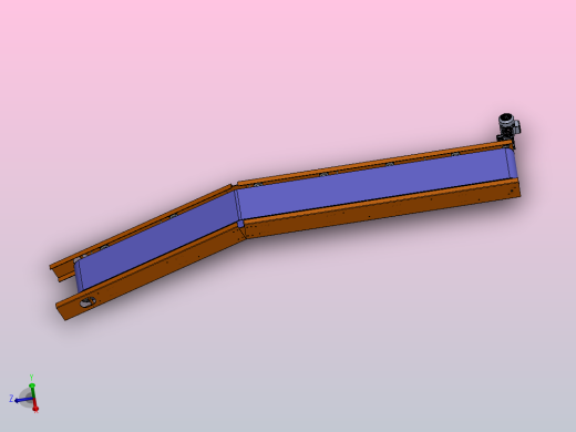 输送机 输送设备belt-conveyor-130-模型格式为 stp sw