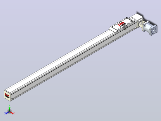 伺服电机集成皮带传动直线执行器TPA-OCB-100-192-L1450-DL-J90-N3正等轴测缩略图