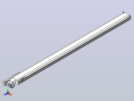 皮带直线轴半封闭可选导轨TPA-HNB-140D-120-L2050-ML-Y-P40-N3