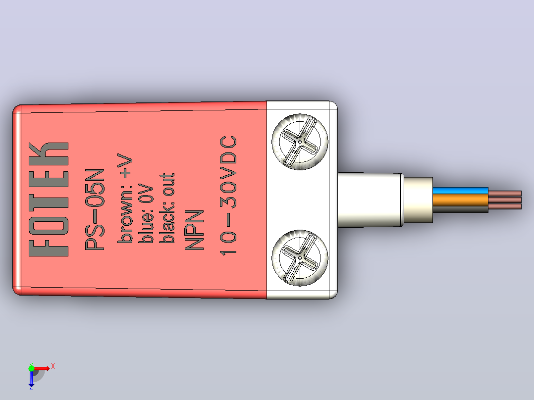 感应式接近传感器检测开关NPNFOTEKPS-05N俯视图