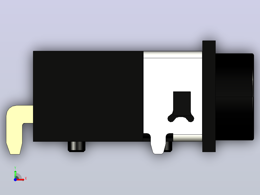 ADC-114B-4-WP-HT插座前视图