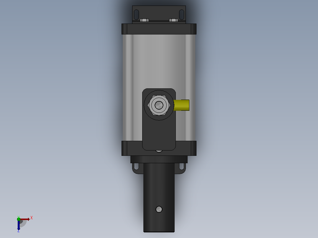 MHB预压式增压器[MHB-80-17-M-70-S1]俯视图