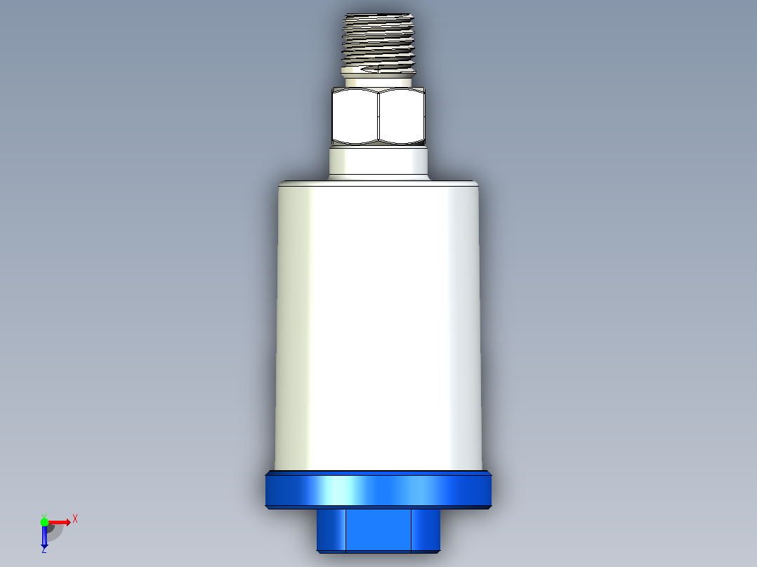 空气滤清器油水分离器俯视图