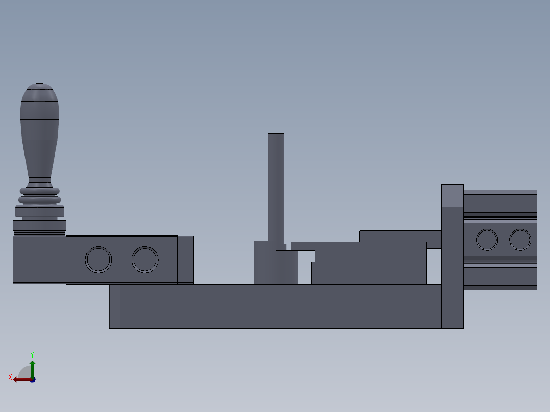 夹芯轴工装后视图