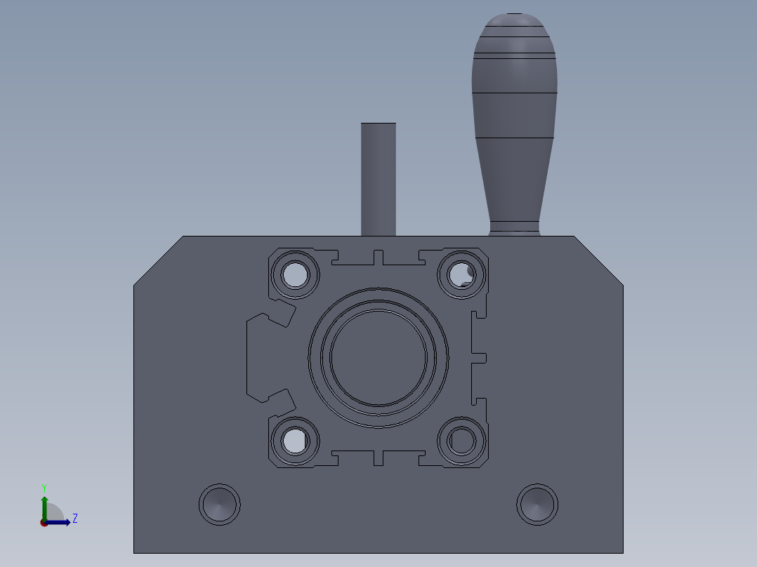 夹芯轴工装左视图