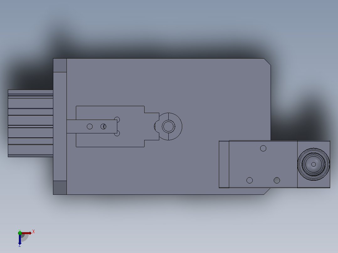 夹芯轴工装俯视图