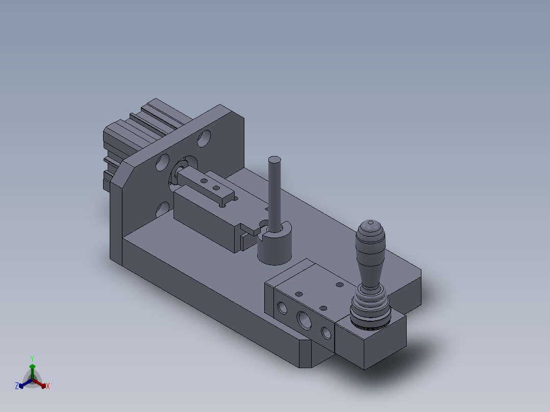 夹芯轴工装正等轴测图