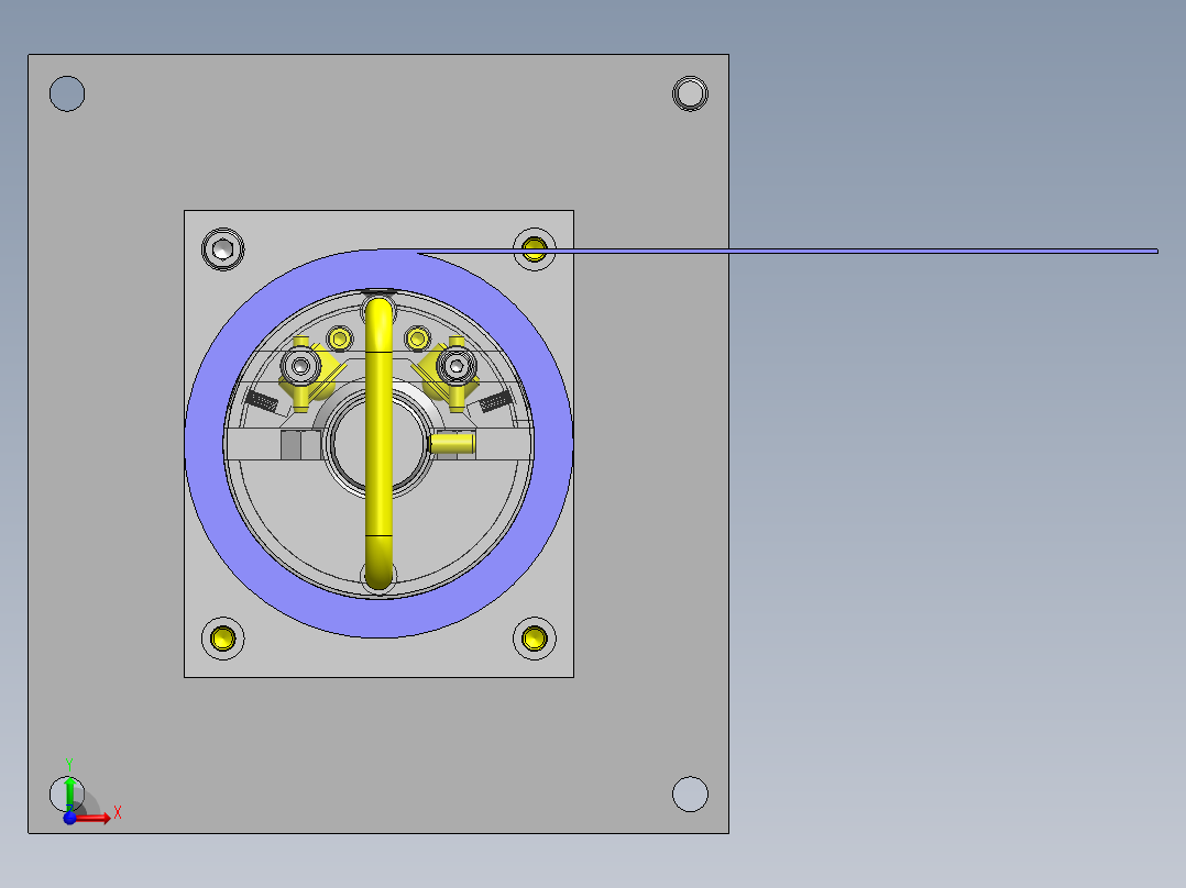 卷绕机的装卸式滚轮前视图