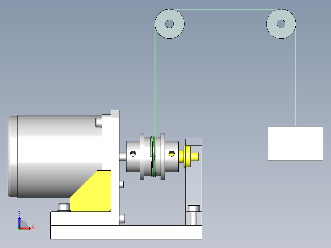 小型马达轴的力矩对策前视图