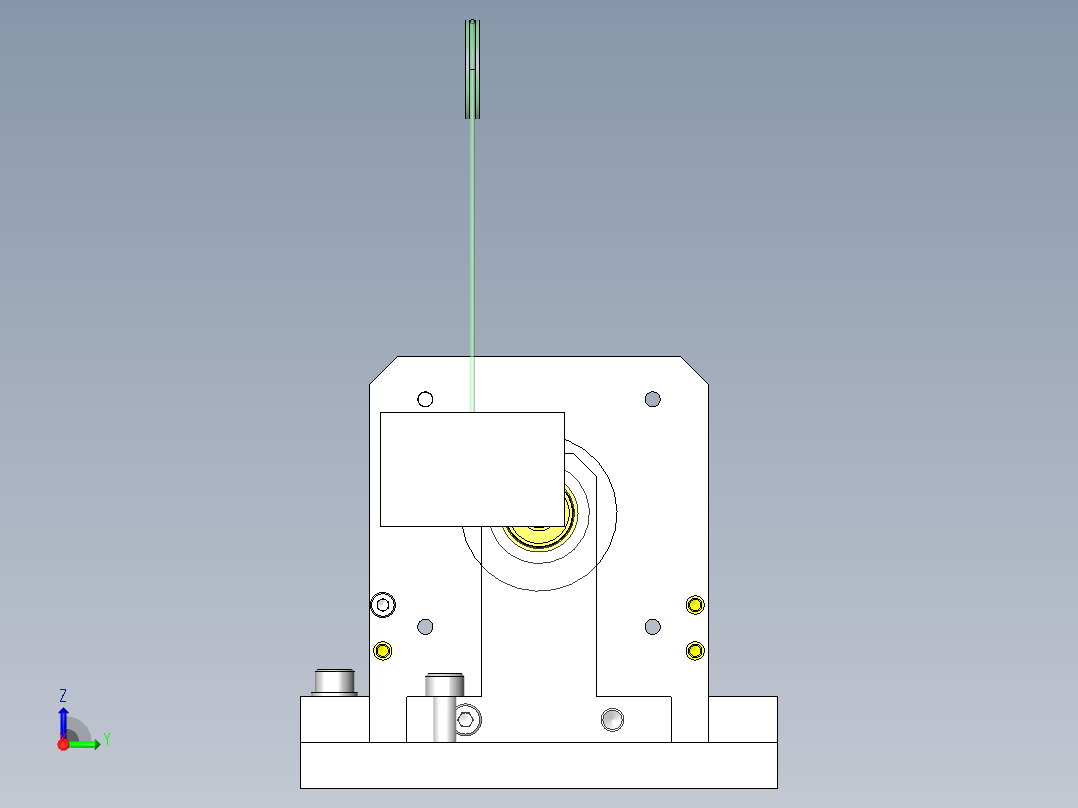 小型马达轴的力矩对策右视图
