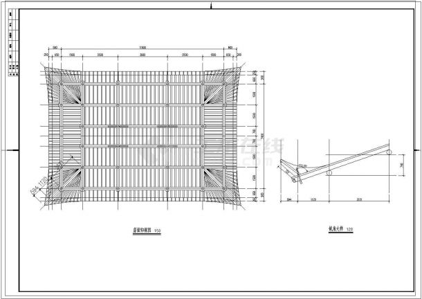 四面厅水榭歇山古建筑木结构仿古苏式CAD图纸参考图