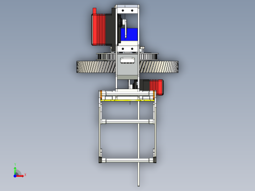 Gaui X7电动遥控直升机核心结构3D图纸 STEP格式前视缩略图