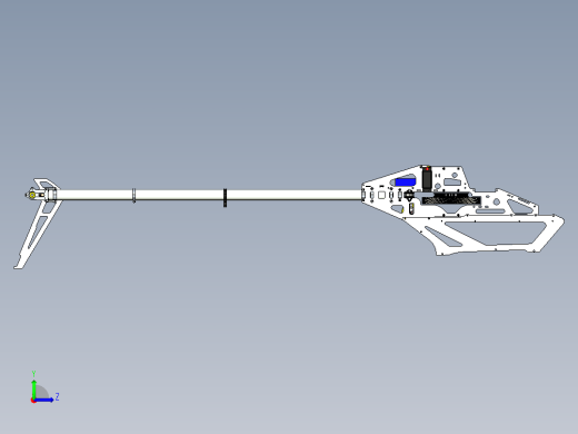 Gaui X7电动遥控直升机核心结构3D图纸 STEP格式左视缩略图