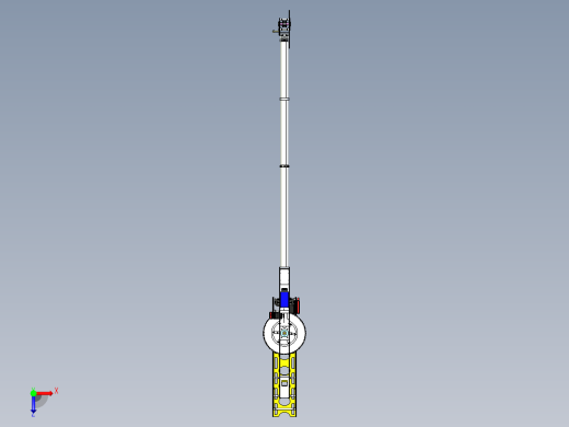 Gaui X7电动遥控直升机核心结构3D图纸 STEP格式俯视缩略图