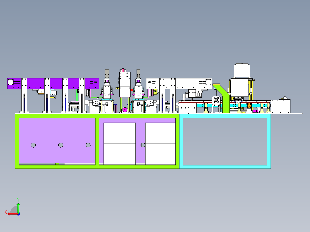 半自动沾锡焊接机3D模型后视图