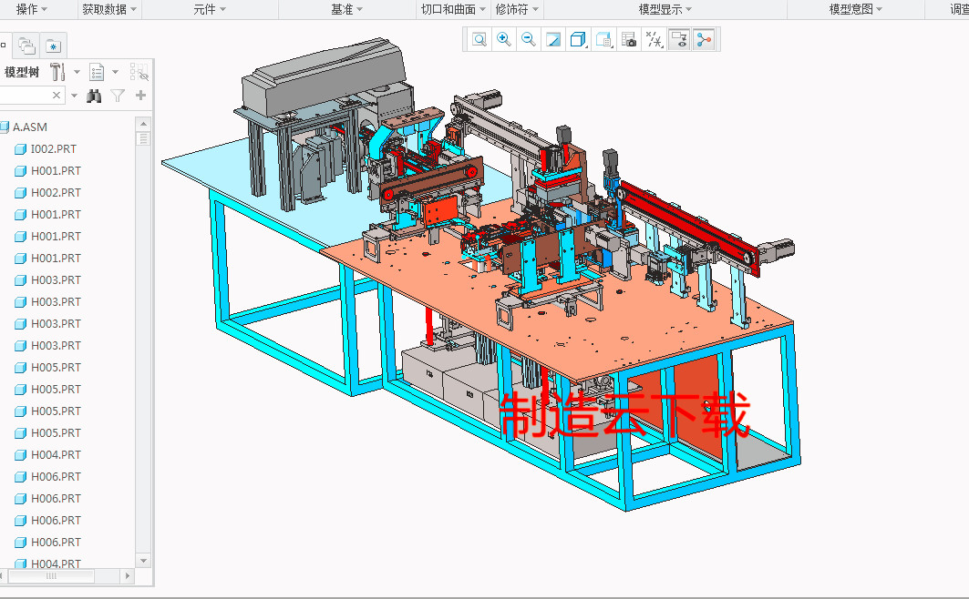 半自动沾锡焊接机3D模型