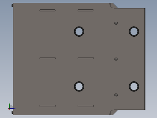 solidworks 服务器机架的壁架左视缩略图