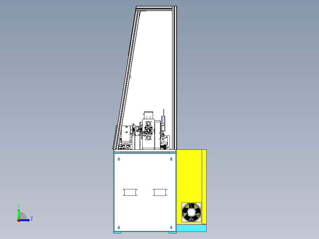 马达转子卡环组装机左视图