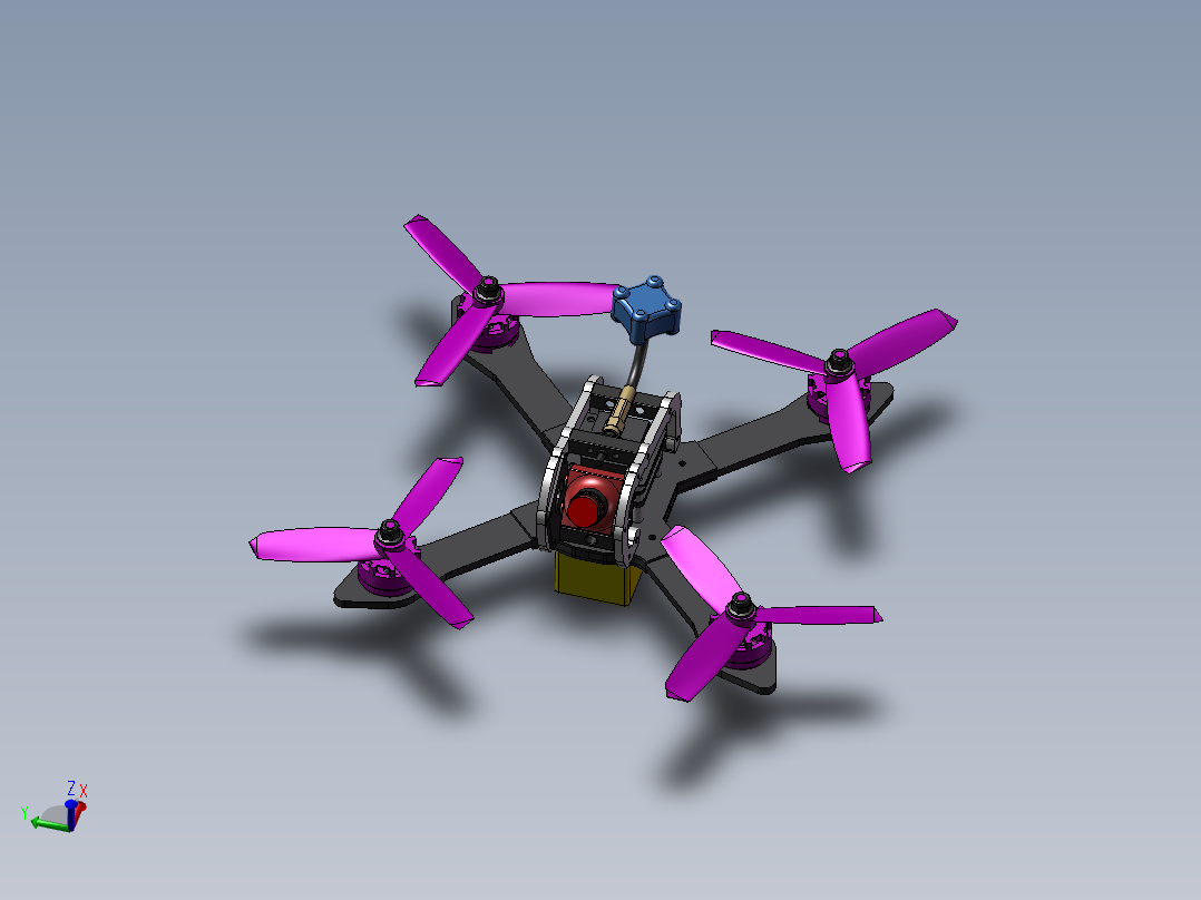 B11-穿越机、竞速无人机主视图