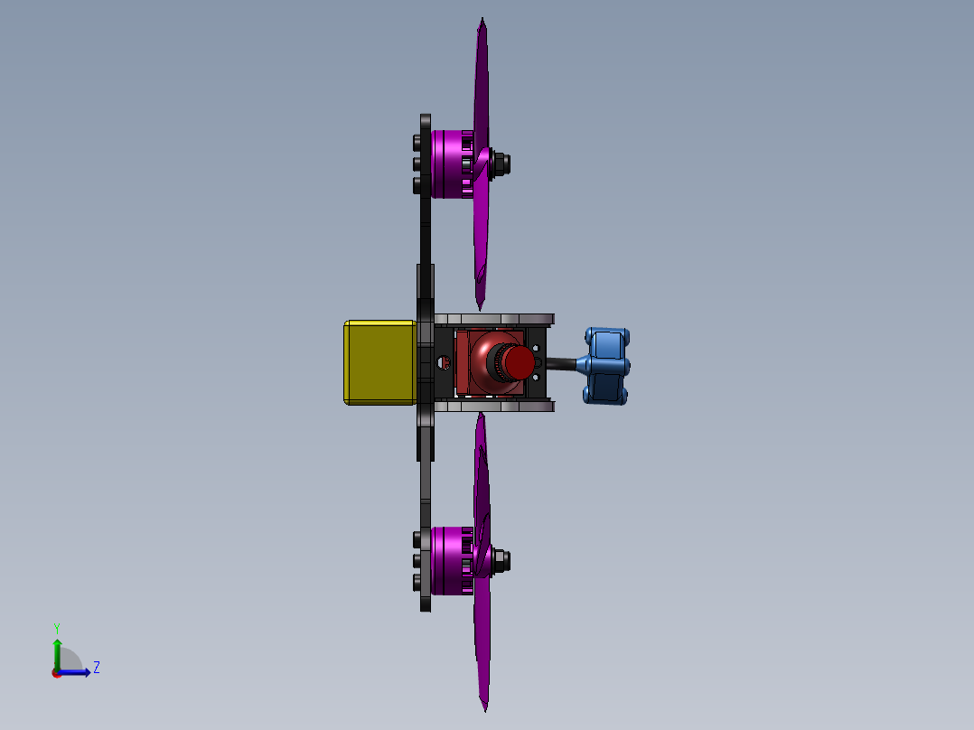 B11-穿越机、竞速无人机左视图