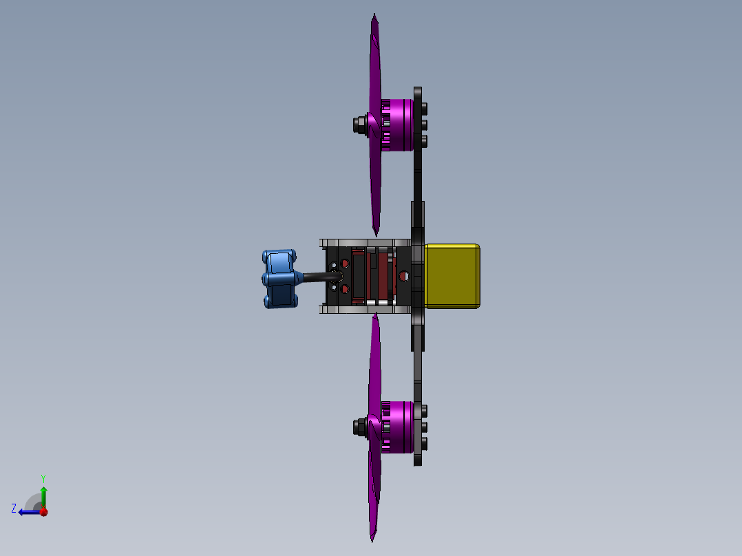 B11-穿越机、竞速无人机右视图