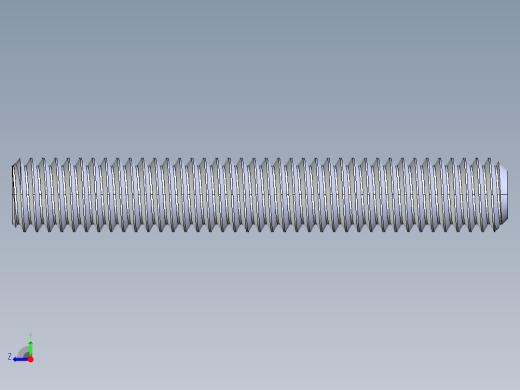 UNC 平头紧定螺钉-UNC SET SCREW 0.375 x2.500.STEP右视缩略图