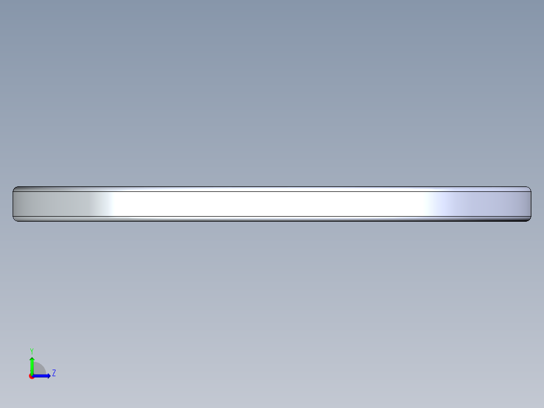 SAE平垫圈-FLAT WASHER SAE 1.000.STEP左视图