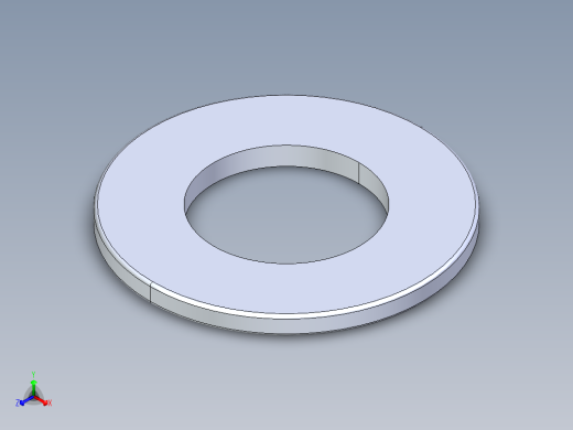 SAE平垫圈-FLAT WASHER SAE 1.000.STEP正等轴测缩略图