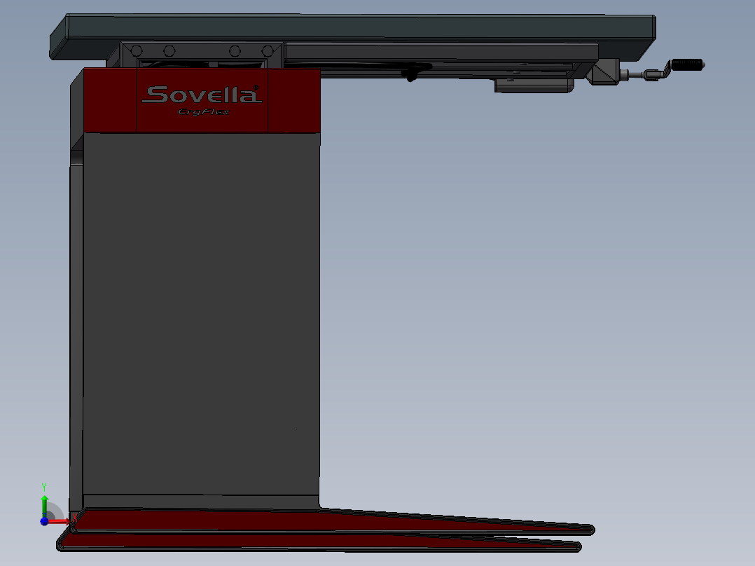 液压升降工作台前视图