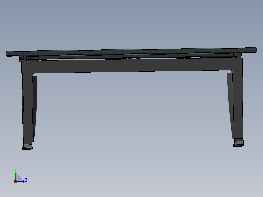 液压升降工作台左视图