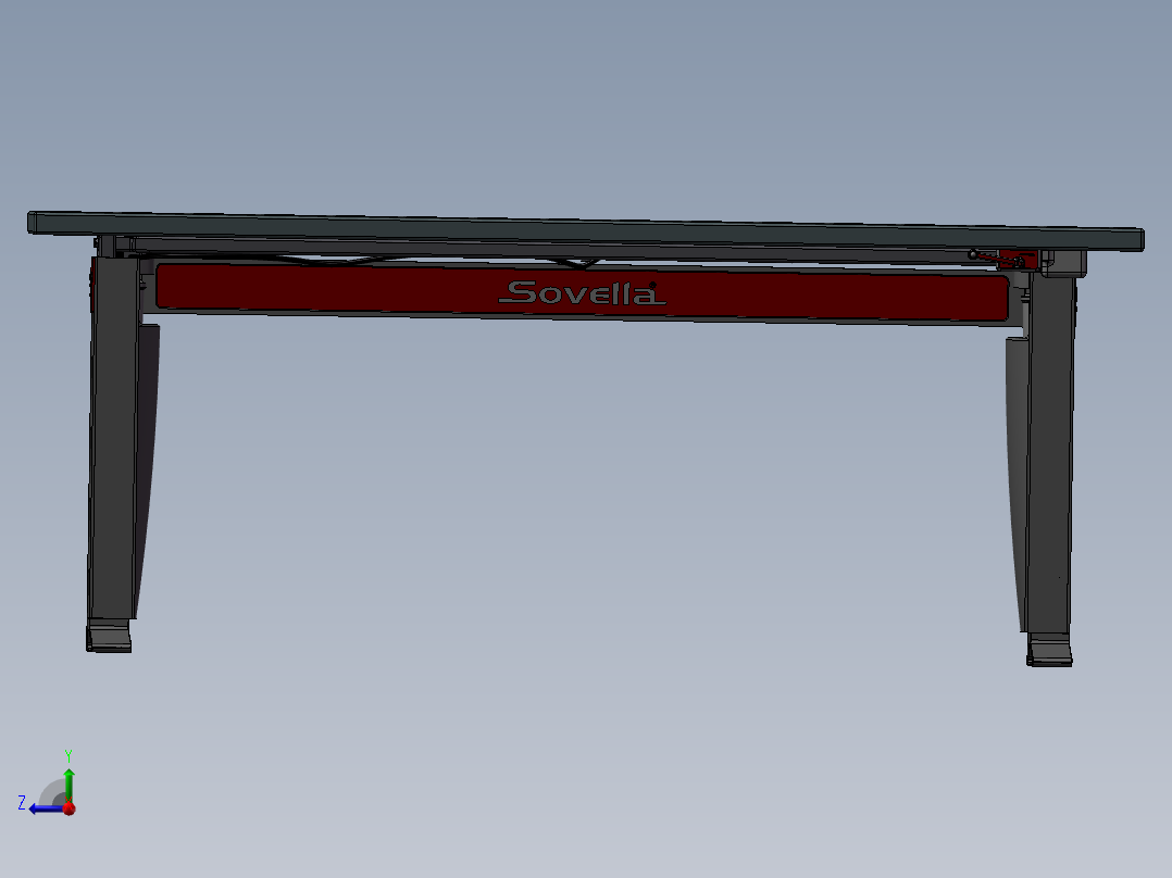 液压升降工作台右视图